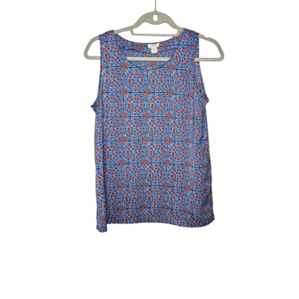 J.Crew Sleeveless Printed Top – Size 6